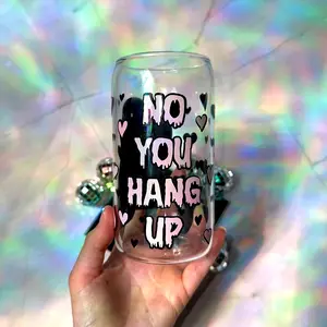 Scream - No you Hang up - 16oz cup with lid and straw