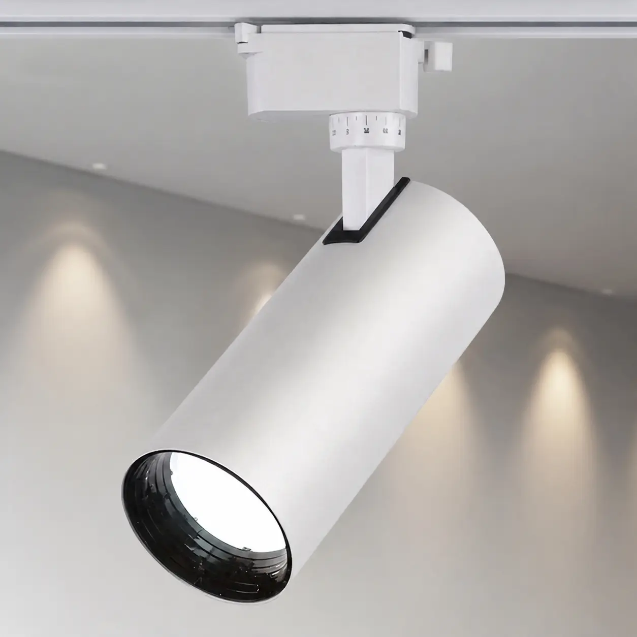 Adjustable Zoom Track Lighting 360° Rotation Angle Dimmable Indoor Light for Home Office Commercial Space Perfect Lighting Solution