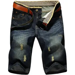 Men's Casual Denim Shorts (No Belt) Fathersdaygift Jean Cotton Menswear