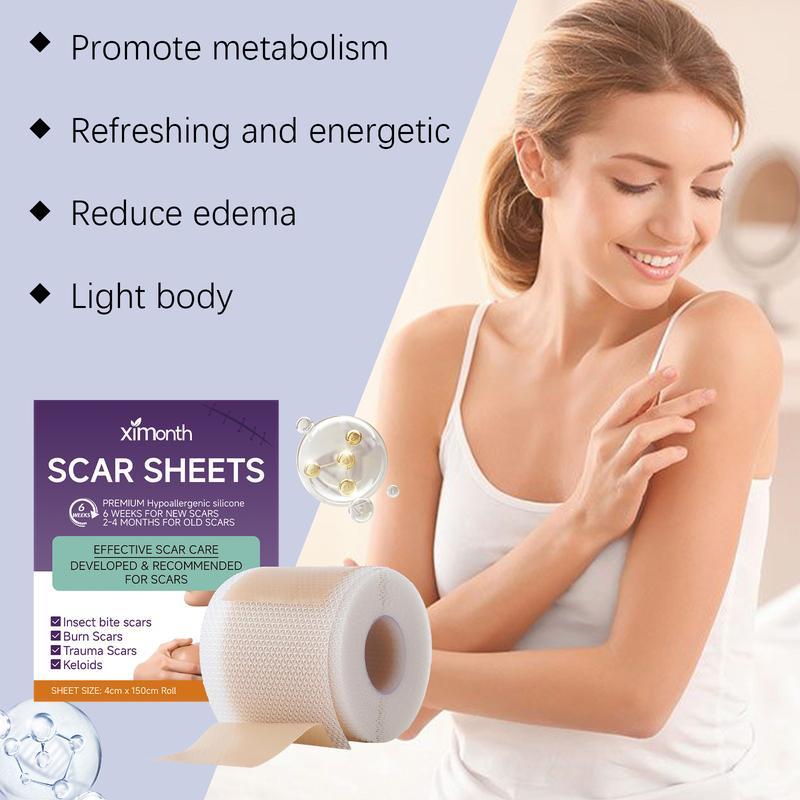 Grade Silicone Scar Sheets for Keloids Acne Scars & Stretch Marks Helps Reduce Redness Dark Spots & Visible Signs of Aging Skin Repair
