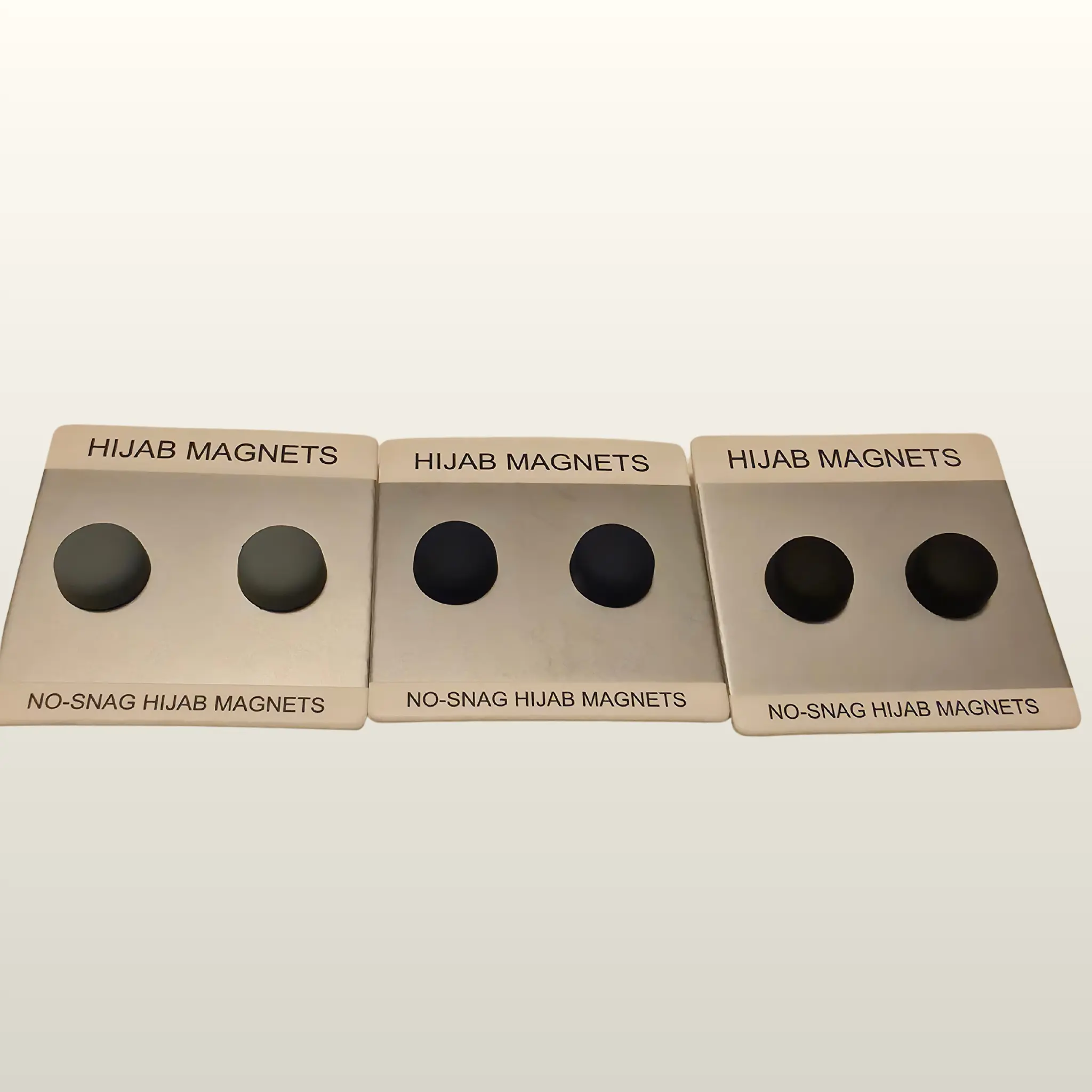 Hijab Magnets - No-Snag Black Islamic Hijab Accessories, Compact and Lightweight (Set of 2) for Dressing Up, Training with Durability
