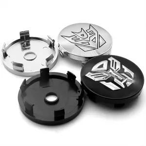 4PCS 56mm+60mm Transformers Decepticon Car Wheel Center Hub Caps Decepticon Logo Wheel Rim Covers Auto Wheel Accessories (Can Be Purchased Separately)