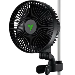 VIVOSUN AeroWave A6 Grow Tent Clip Fan, 6" Auto Oscillating Fan, Secure Non-Slip Clamp, Strong Air Circulating, and Low Noise, for Hydroponic Ventilation, 1-Pack