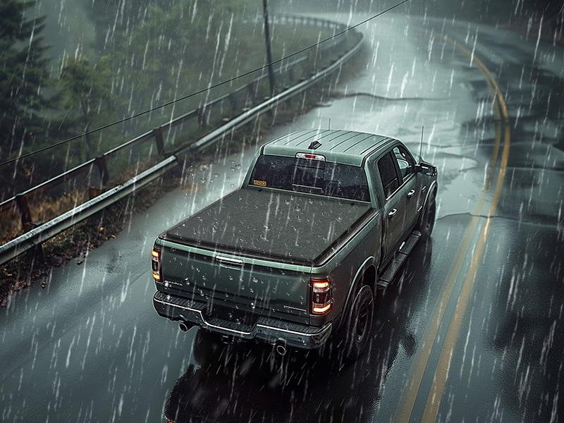 YITAMOTOR 5 ft Soft Roll-Up Tonneau Cover Fits for Jeep Gladiator JT 2020 2021 2022 2023 2024 2025, 5ft Bed, Full Protection with Durable Double-Layer PVC