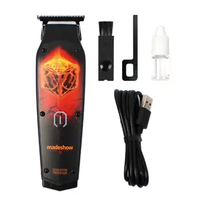 Madeshow-D0t Vintage Oil Head Clipper, Engraved Electric Trimmer for Professional Salons, Bald Fade Hair Cutting Machine