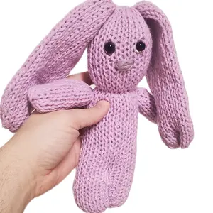Knit Floppy Bunny | Handmade Toy