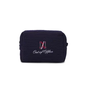Abbode Ski Vacation Waffle Pouch in Navy