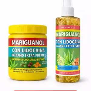 (Cream + Oil)  Mariguanol y Lidocaina pomada muscular aceite  + Mariguanol Y Lidocaina Balsamo extra fuerte cream aceite oil  Arnica Massage oil  – 125g  | Soothing Full-Body Care pomada de árnica con diclofenaco y naproxeno Cosmetic