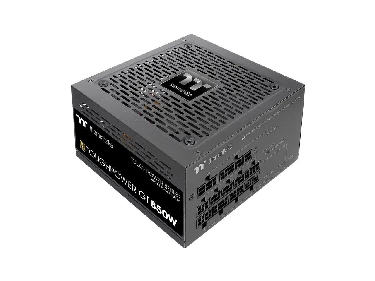 Thermaltake Toughpower GT 850W ATX 3.1 Standard Power Supply; 80 Plus Gold Efficiency; Smart Zero Fan; Native 450W PCIe 5.1 Connector; PS-TPT-0850FNFAGU-3