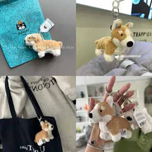 Corgi Dog - Soft and Mini-Sized Stuffed Keychain, Cute Animal Food Plushie, Fun Gift Idea for Kids, Birthdays, and Collectors, Keychain Toy