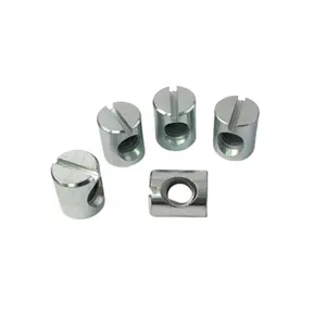 M6 x 12MM Barrel Nuts Cross Dowels Slotted Nuts Crib Screws Hardware Replacement Kit for Baby Crib Bunk Bed Headboards Chairs Furniture