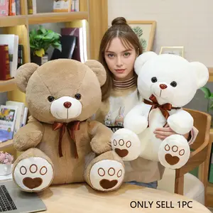 Valentine's Day sitting teddy bear plush toy, cute cartoon children's doll, perfect birthday gift, soft and adorable, suitable for playtime, Mother's Day, wedding season, graduation season, back-to-school gift, Soft Cuddly Gift