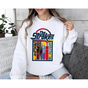 Vintage The Stroke.s Shirt, The Strokes Vintage Shirt Made In USA, Gift Music Lovers, Rock Band Sweatshirt, Strokes shir Sweatshirt