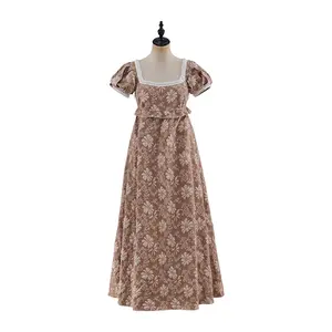 Bridgeton Retro Regency Dress High Waist Ball Dress Victorian Tea Dress