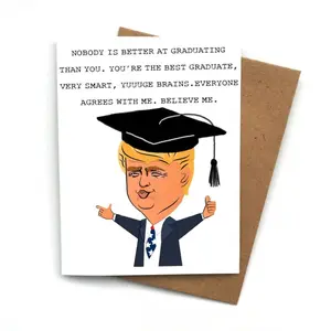 Funny Graduation Card, Best Graduate Humor Card, Graduation Congratulations Card with Envelope