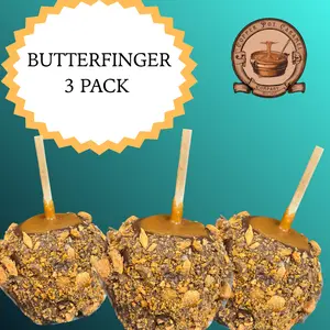 3 Pack Gourmet Caramel Butterfinger Crunch: Chocolate, Caramel & Butterfinger