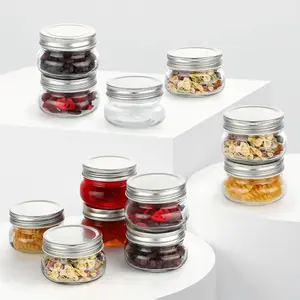 MGKKT 12-Pack 4 oz Thick Transparent Kitchen Mason Canning Jars with Airtight Metal Lids, Smooth Microwave-Safe Glass Bottles, Food Storage Containers for Jam, Honey (Kitchen Utensils for Drink Prep)