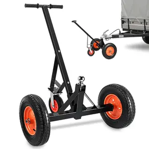 Nilight Adjustable Trailer Dolly, 1000LBS Tongue Weight Capacity, 19.25In-26In Adjustable Height, 2In Ball, 16In Tires, Vehicle Towing Accessory for RVs, Boats