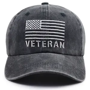 American Flag Veteran Military Hats for Men Women, US Army Patriotic Decorations Hat, Adjustable Embroidery Retired Baseball Cap, Funny Vietnam Veteran Retirement Gift for Dad Mom Brother Friend
