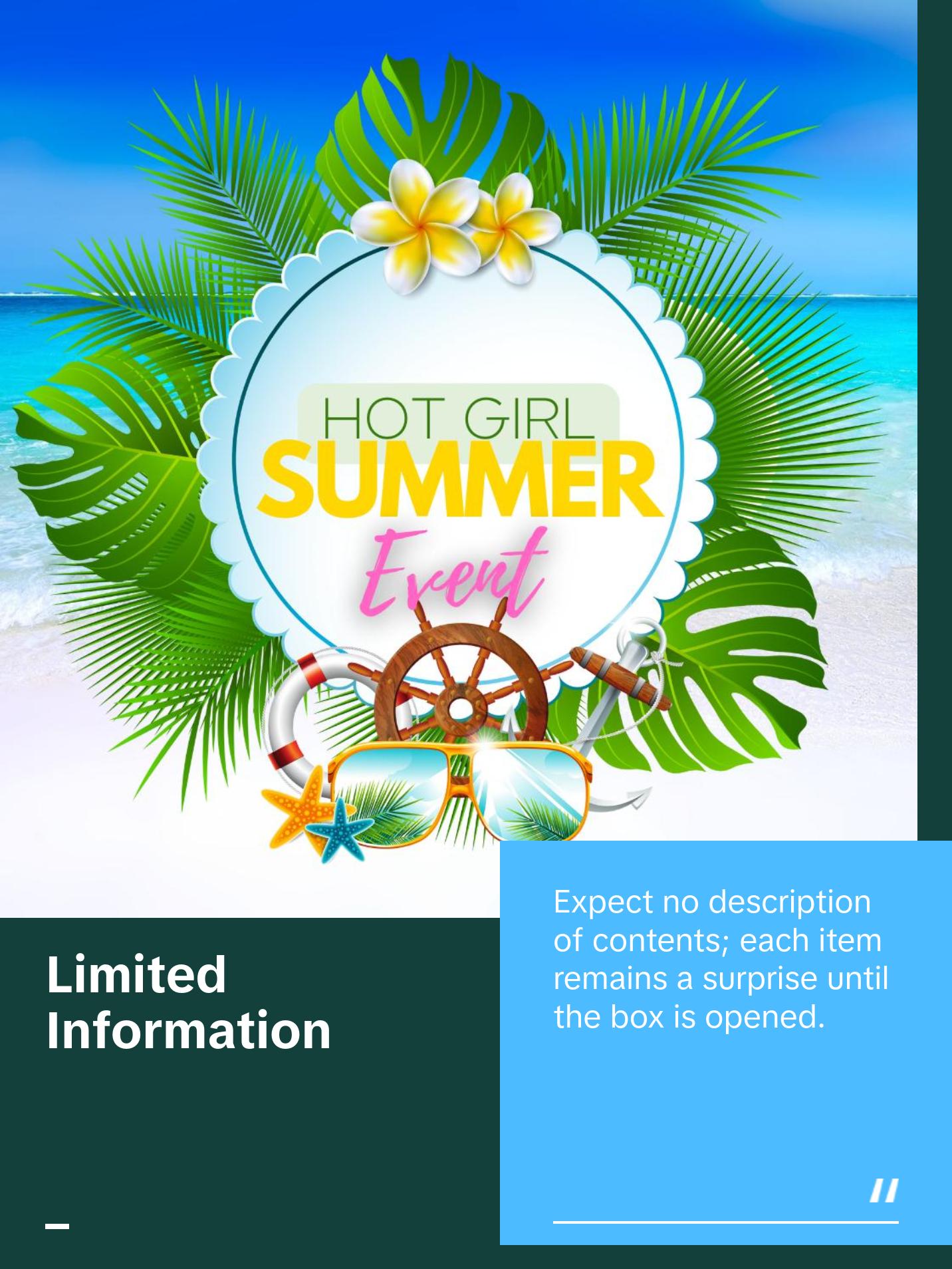 $99 Hot Girl Summer Mystery Box,The Thrill Of Designer Beauty, Luxury Skincare, Fine Jewelry, Home Decor & More Makeup Cosmetic