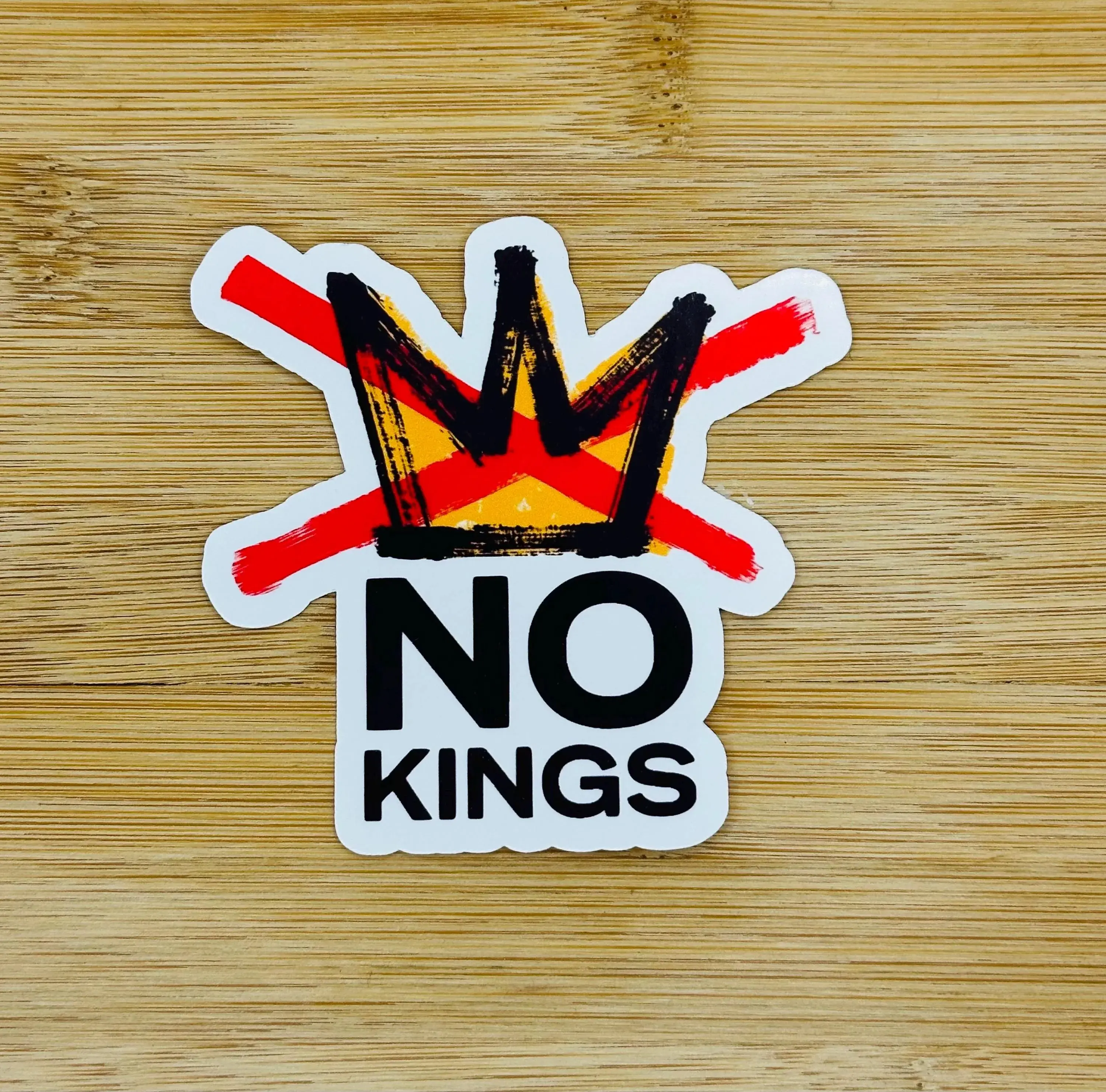 No Kings Vinyl Sticker, rage against machine, resist sticker, political ...