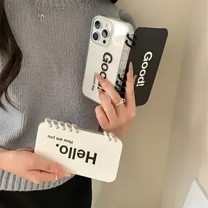 first choice Phone Case — Creative Flip-Cover Notebook-Style Protective Case Compatible with iPhone 17, 16, 15, 14, 13, 12 translucent phone case ，simple design，comprehensive protection