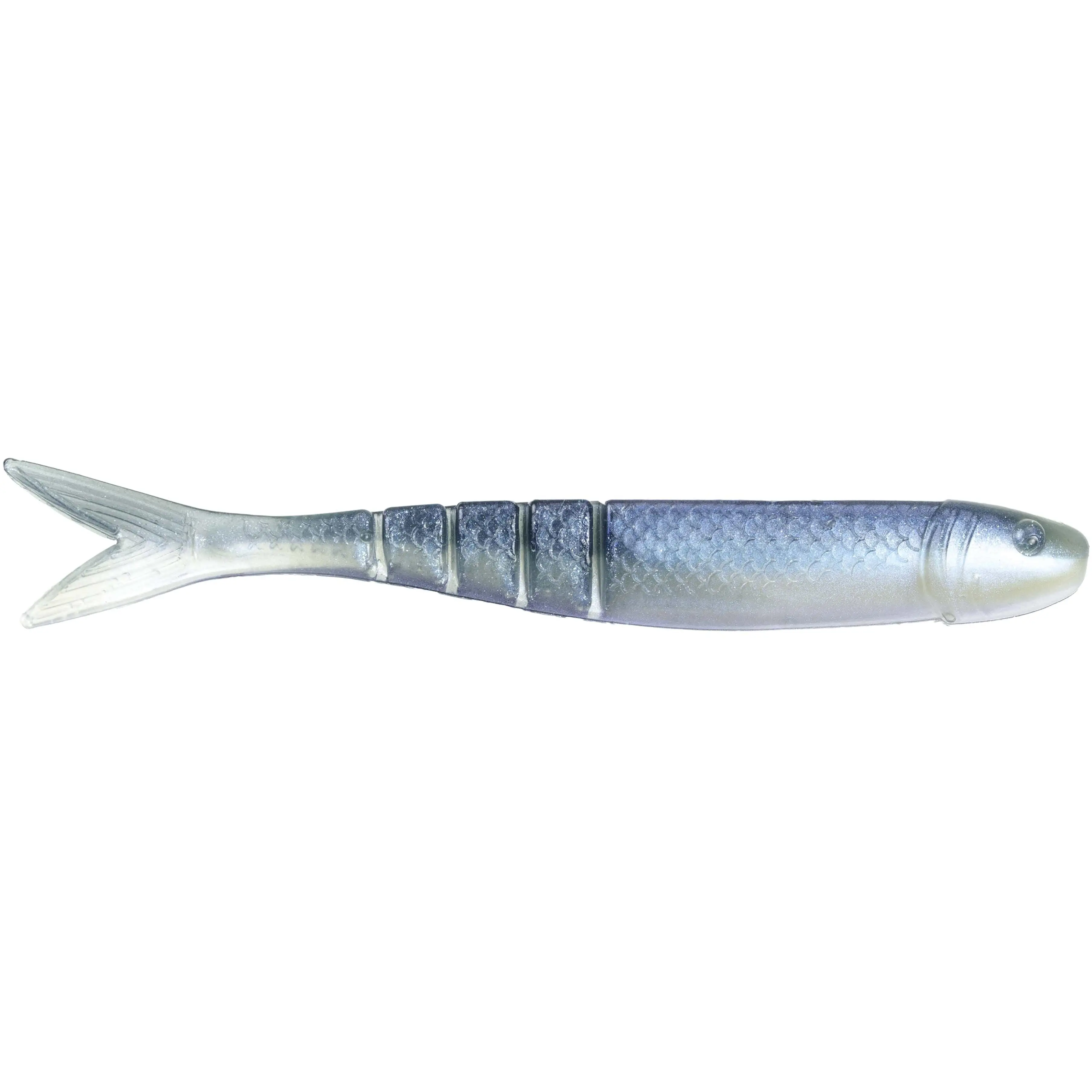 Strike King KVD Soft Plastic Blade Minnow Fishing Lure, 4½ in Blade Compatible Swim Jig Trailer, 8 Packs, 4½ Inches, Segmented Tail, Coffee, Fishing Tackle, Bladed Swim Jig