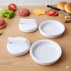 Non-Stick Burger Press Mold for Home & Commercial Use - Easy-Clean, Anti-Mold Patty Maker for Kitchen, Dorm, Camping. Efficient Multi-Purpose Meat Shaper, Durable & Portable Cooking Tool.