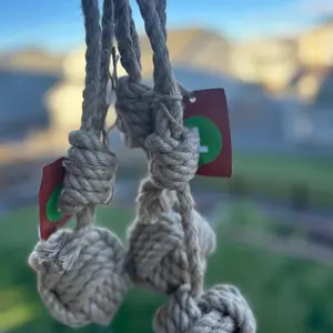 GREELYS Eco-Friendly Hemp Pull Rope Toy for Dogs