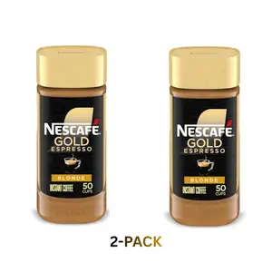 NESCAFÉ Gold Espresso Blonde, Instant Coffee, 3.5 oz (Pack of 2)