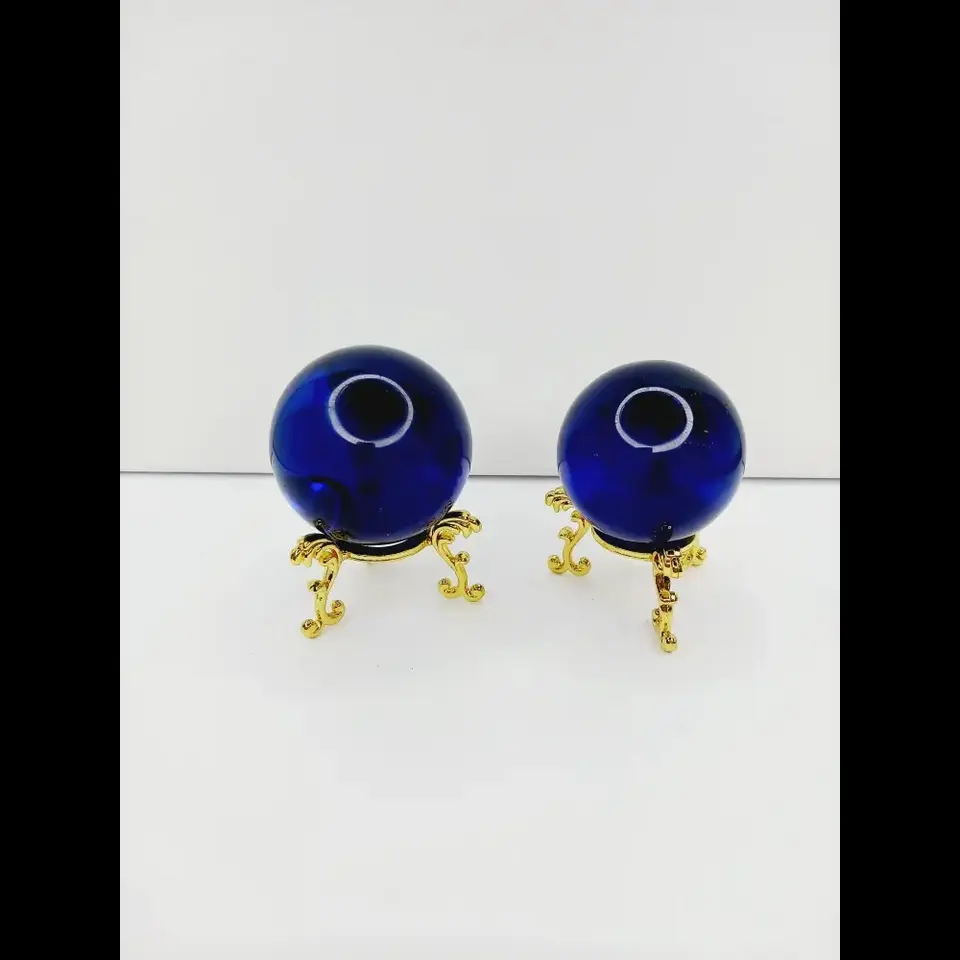 🔵✨ Aqua and Blue Obsidian Spheres – Calm, Insight and Spiritual Protection 🌊