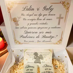Personalized Godparents Proposal with 16oz Glass Set for Special Occasions
