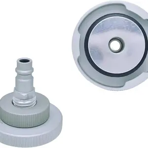 35mm Brake Bleeder Adapter, Main Cylinder Brake Bleeder Cap, Fits Tesla Braking Master Cylinder Reservoir, Aluminum Alloy, Rustproof, Corrosion-Resistant