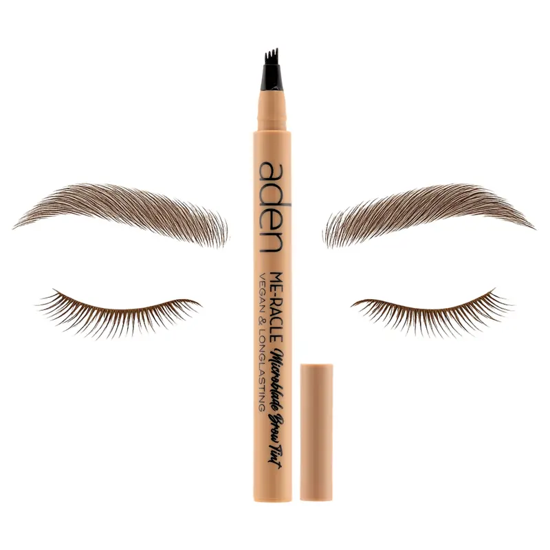 Aden Microblading Eyebrow Pen Waterproof Brow Pencil with Triple Stroke Tip Long Lasting Natural Look Made in Italy Precision Durability