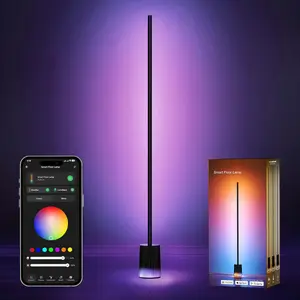 Brizled RGB + Tunable Smart LED Floor Lamp APP Control, Modern Corner Standing Lamp with Alexa/Google/Matter, Music Sync & 16 Million Colors, Color-Changing Ambient Lighting for Bedroom Living Room
