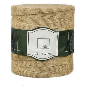 Jute Twine 1500  2mm - Smell Free 3 Strand, DIY Projects, Crafts, Decoration, Hobby, PET Friendly, Gardening Yarn - String - Rope