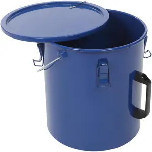 【Summervibes】Ubesgoo 8/10 gallon fryer oil barrel, steel fryer oil transport container frying oil treatment container with lid and locking clip and filter bag for cooking