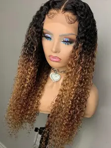 26 Inch Curled Synthetic Hair Wig, Glueless Curly Wig, 180% Density, 13x4 Lace Front, Natural Hairline, Daily Wear for Women, Lace Frontal Wig, No Ca Prop 65