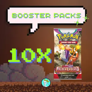 10x Scarlet & Violet - Paldea Evolve Booster Packs Pokemon