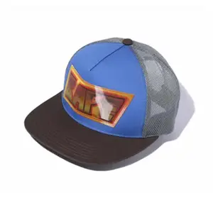Bape Milo Lenticular Emblem Trucker Hat Blue/Grey