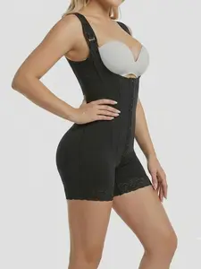 Breathable High Waist Body Shaper with Support Boning for Women, Waist Trainer with Adjustable Straps, Thigh Slimmer for Daily Wear