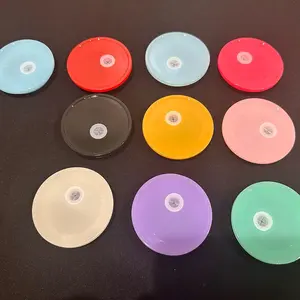 Colored plastic lids