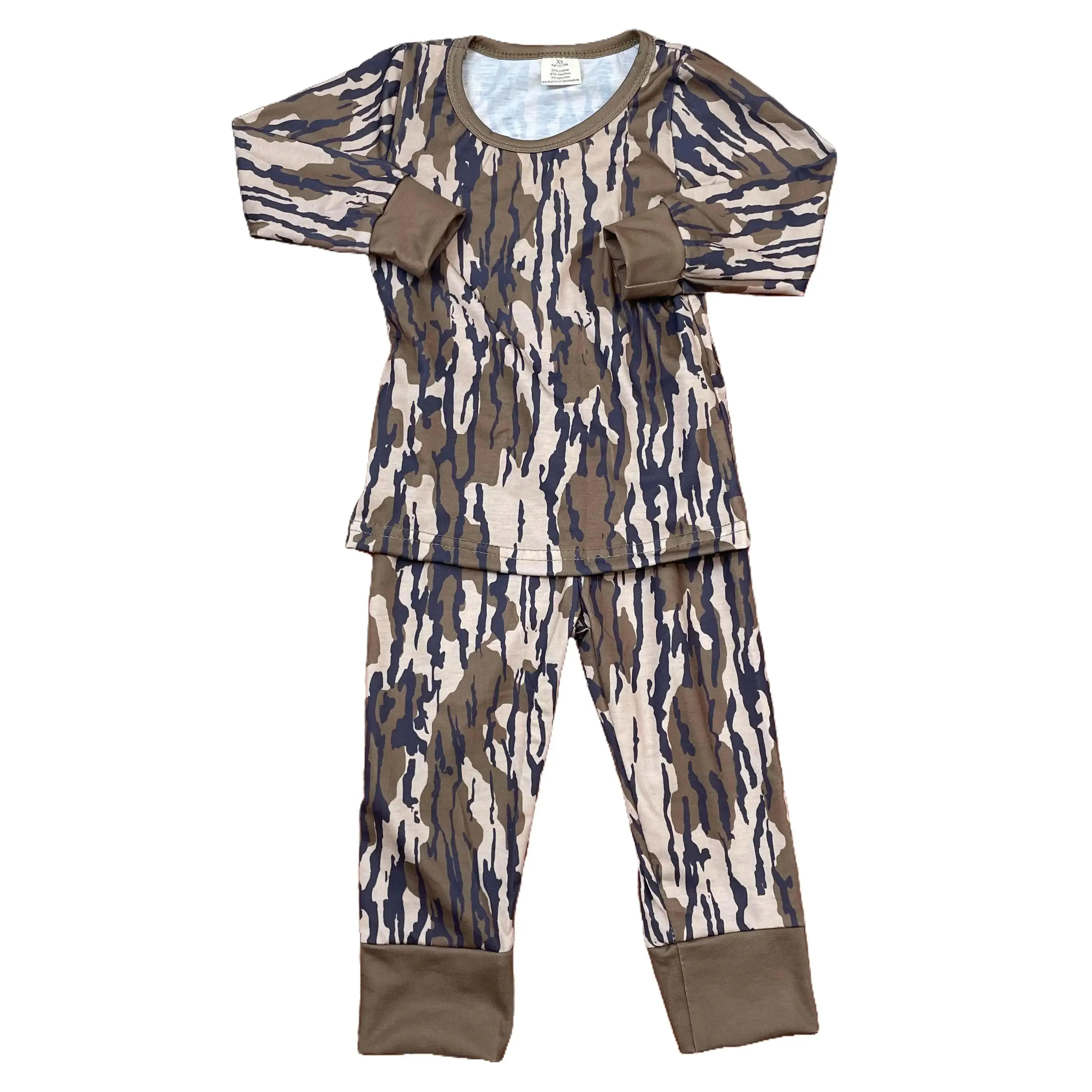Kids Camo Pajama Set Hunting Clothes Sleep Wear