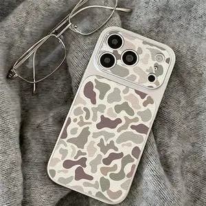 Camo Pattern TPU silicone phone case Suitable for iPhone 17 Pro Max AIR 16 15 14 13 12 11 Plus Cases Durable|Shockproof|Full Camera Protection|Anti-Scratch|Anti-Fingerprint|Slim Fit|Gift For Girlfriend/Men/Women