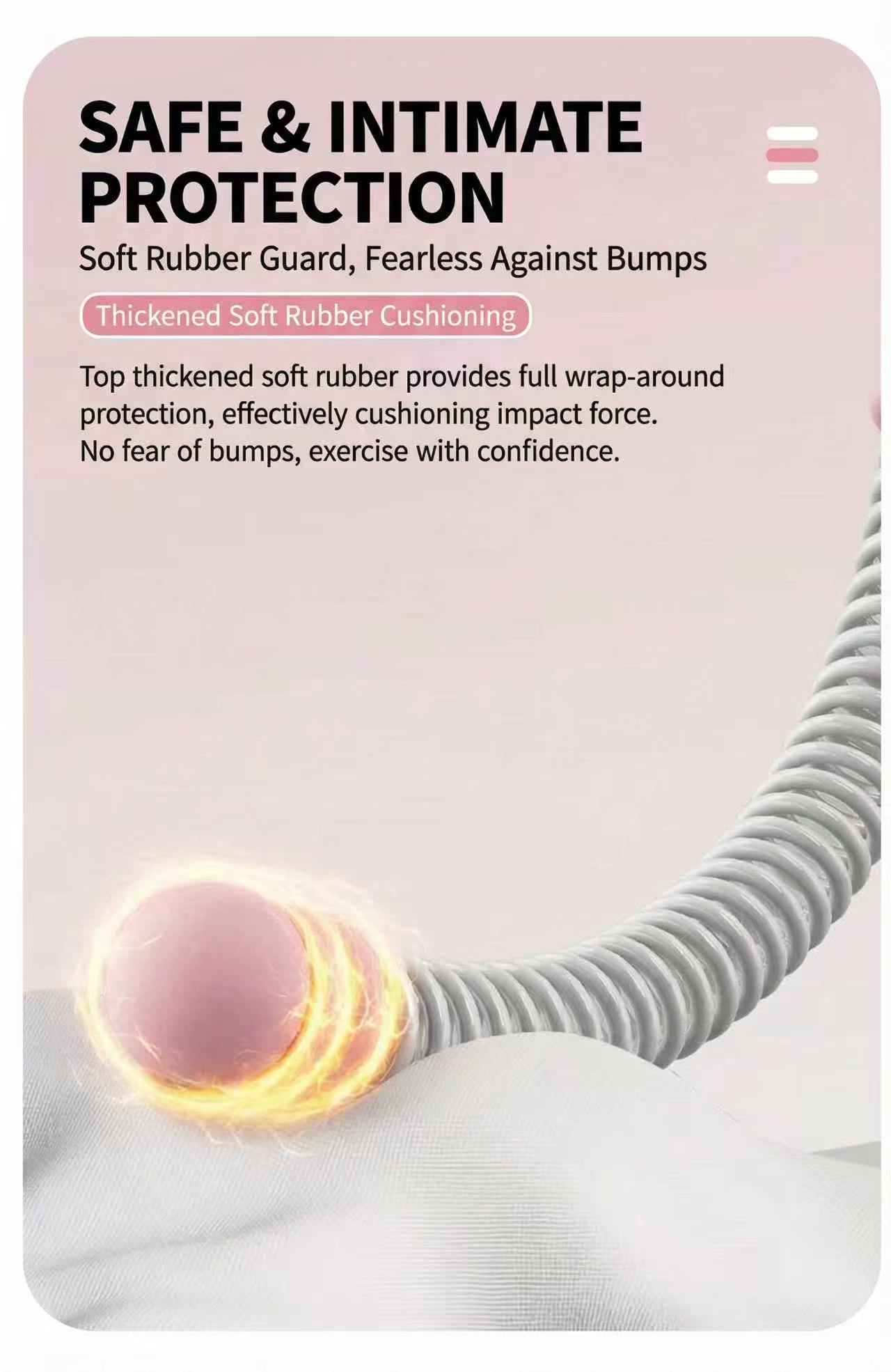 Professional Cordless Battle Ropes for Home Gym - Weighted Training Ropes for Arm & Core Strength (Black/Pink)