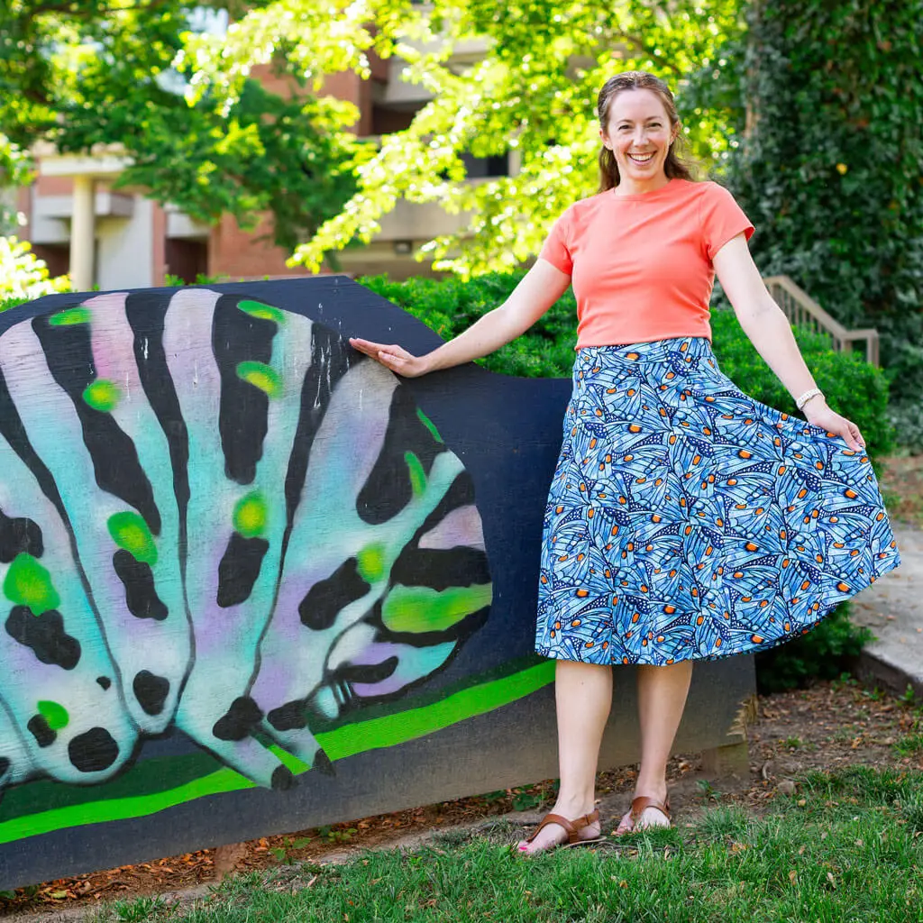 Adult Butterfly Wings Skirt With Pockets