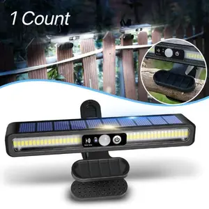 Wild Bright 1-piece solar motion sensor light with buckle, outdoor waterproof fence light, 36 LED detachable solar mobile light, suitable for outdoor wire fence, garage, camping site