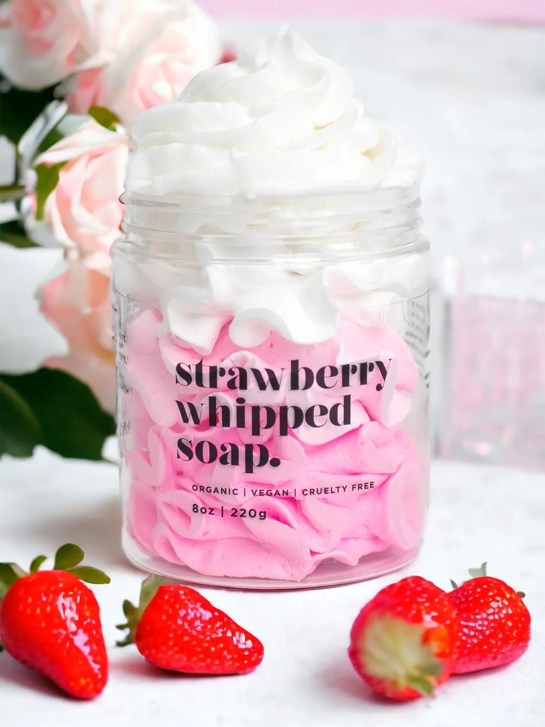 Splash Strawberry Whipped Soap