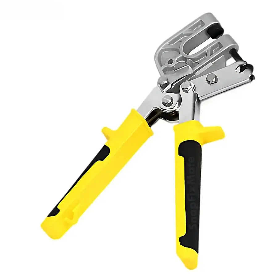 Metal Stud Crimper - Heavy-Duty Aluminum Alloy Punch Lock Pliers, 1-Handed Drywall Framing Hand Tool for Fastening Metal Studs & Tracks (Fits Standard Inches Sizing)