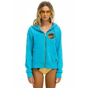 AVIATOR NATION MIAMI HOODIE - NEON BLUE
